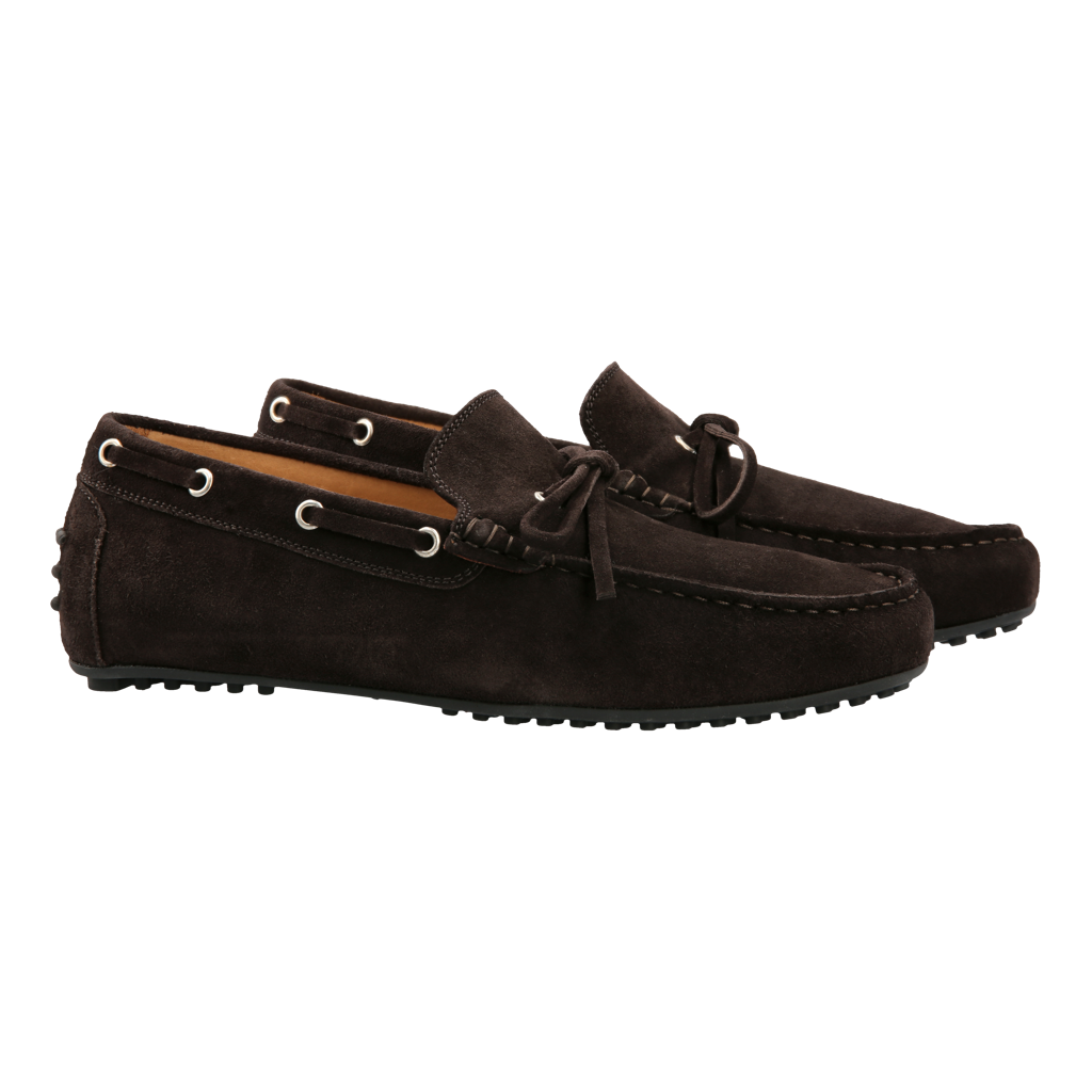 Driving Shoe "Veneto" Brown Suede