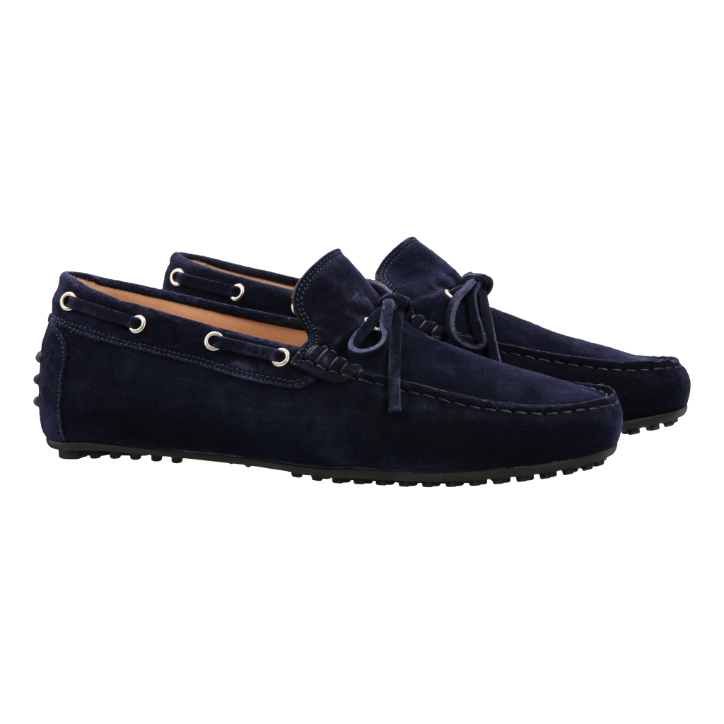 Driving Shoe "Veneto" Navy Suede