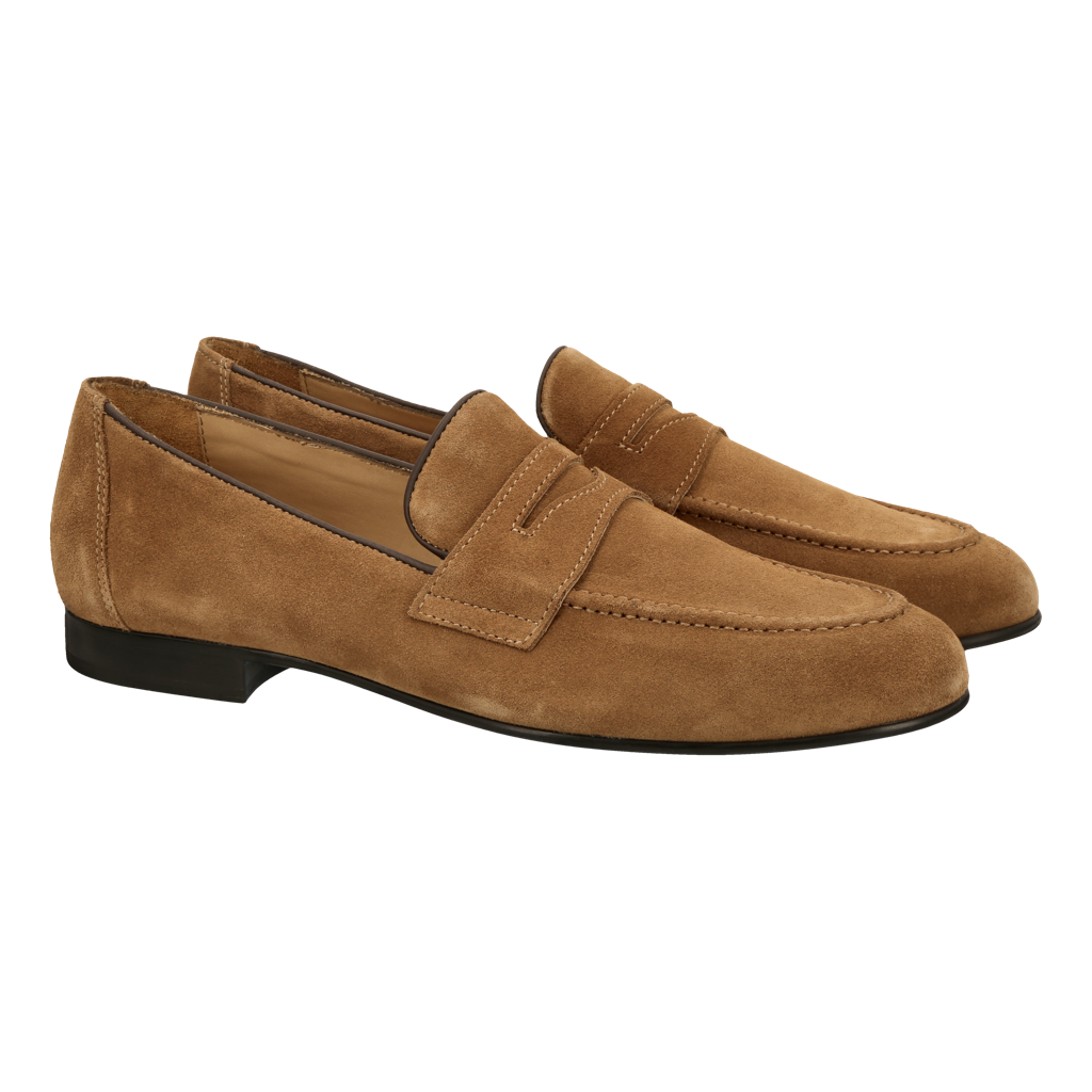 Penny Loafer "Toscana" Cognac Suede