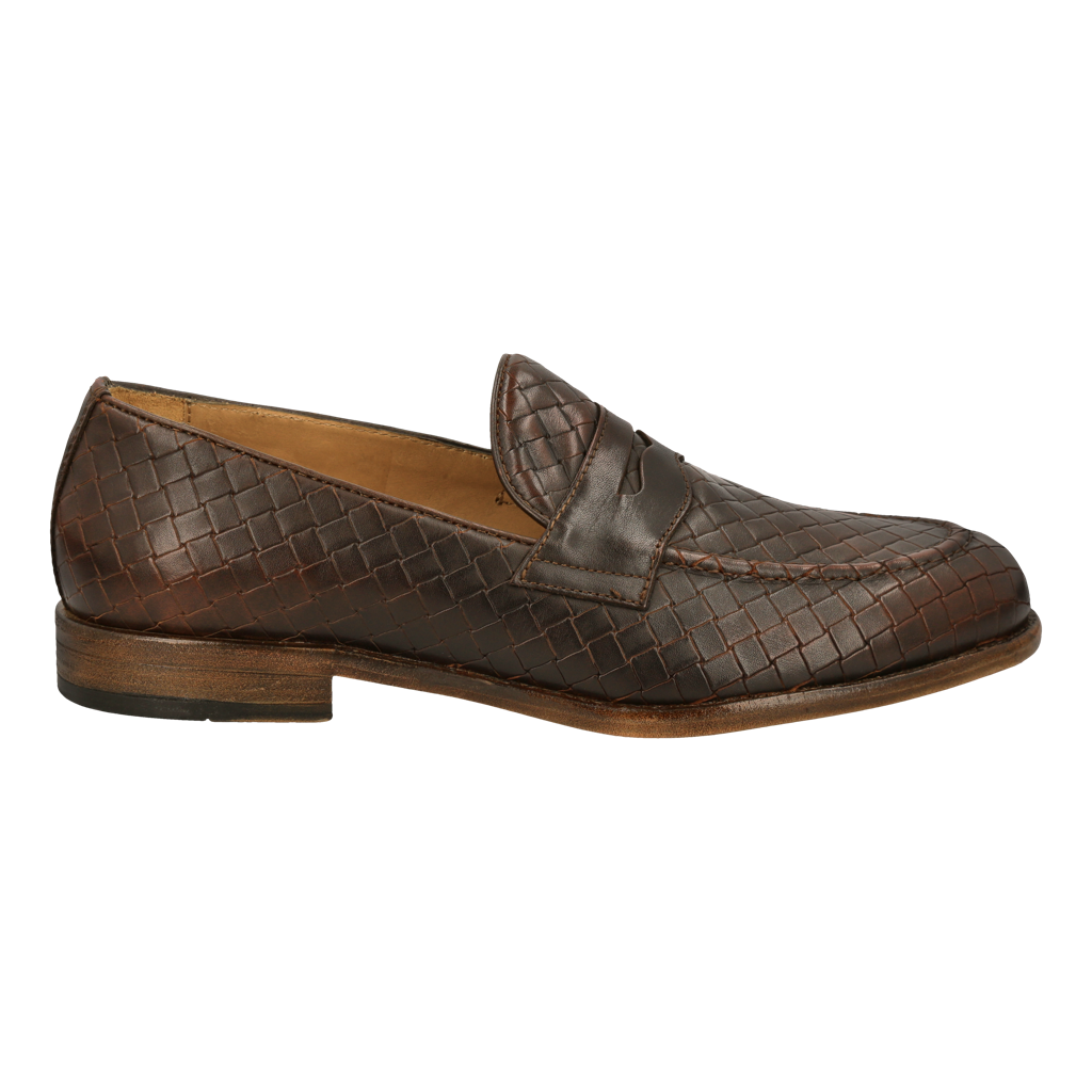 Penny Loafer "Toscana" Brown Braided