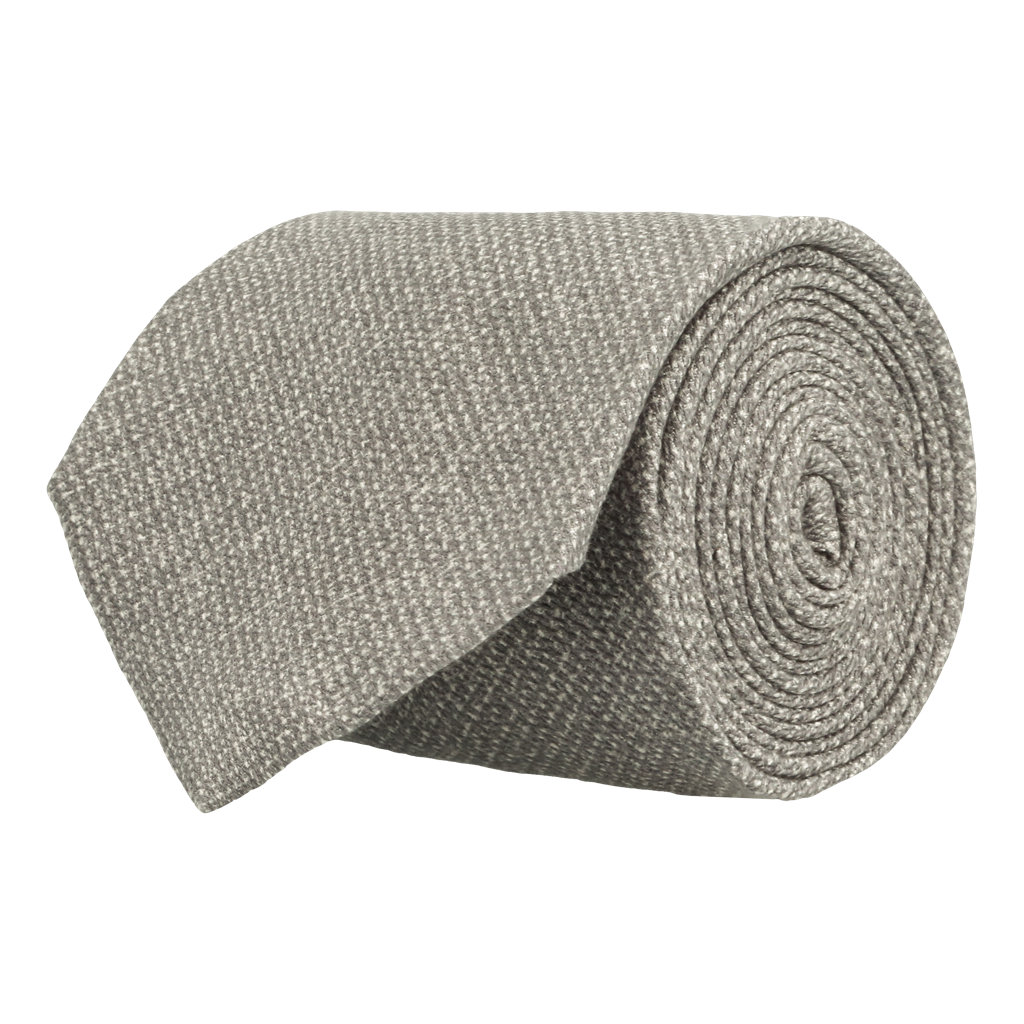 Posada Grey Silk Shappe Tie