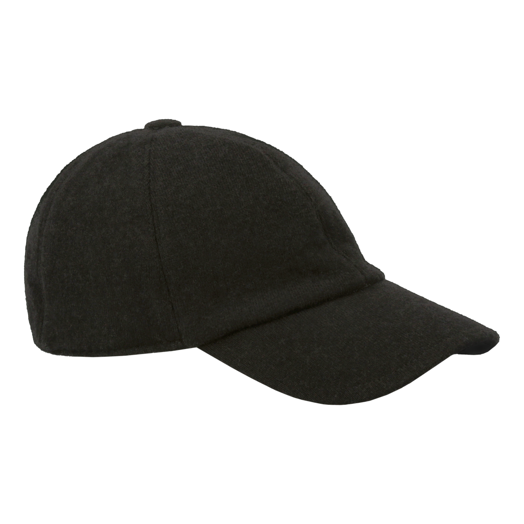Baseball Cap Black Wool