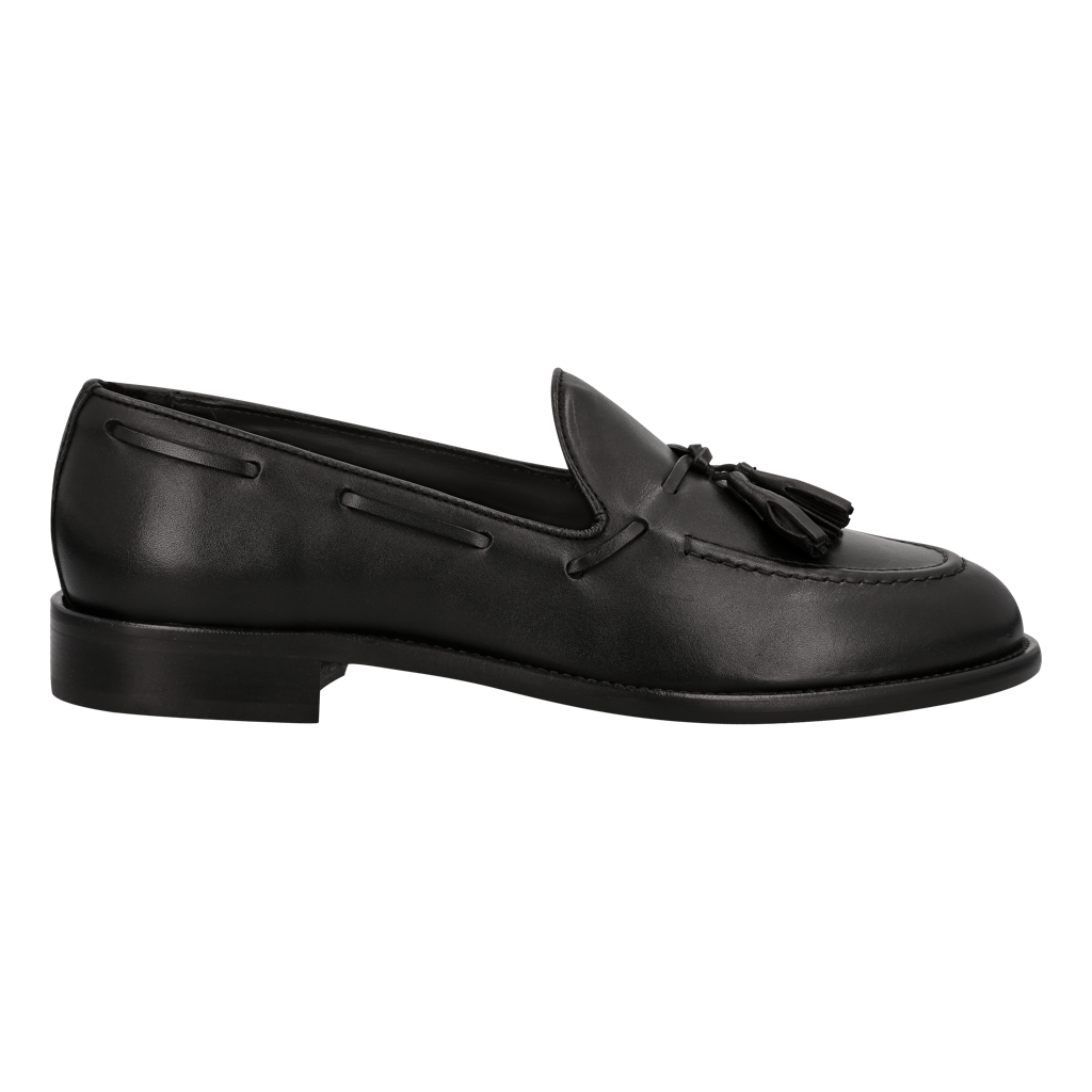 Tassel Loafer "Toscana" Black Calf