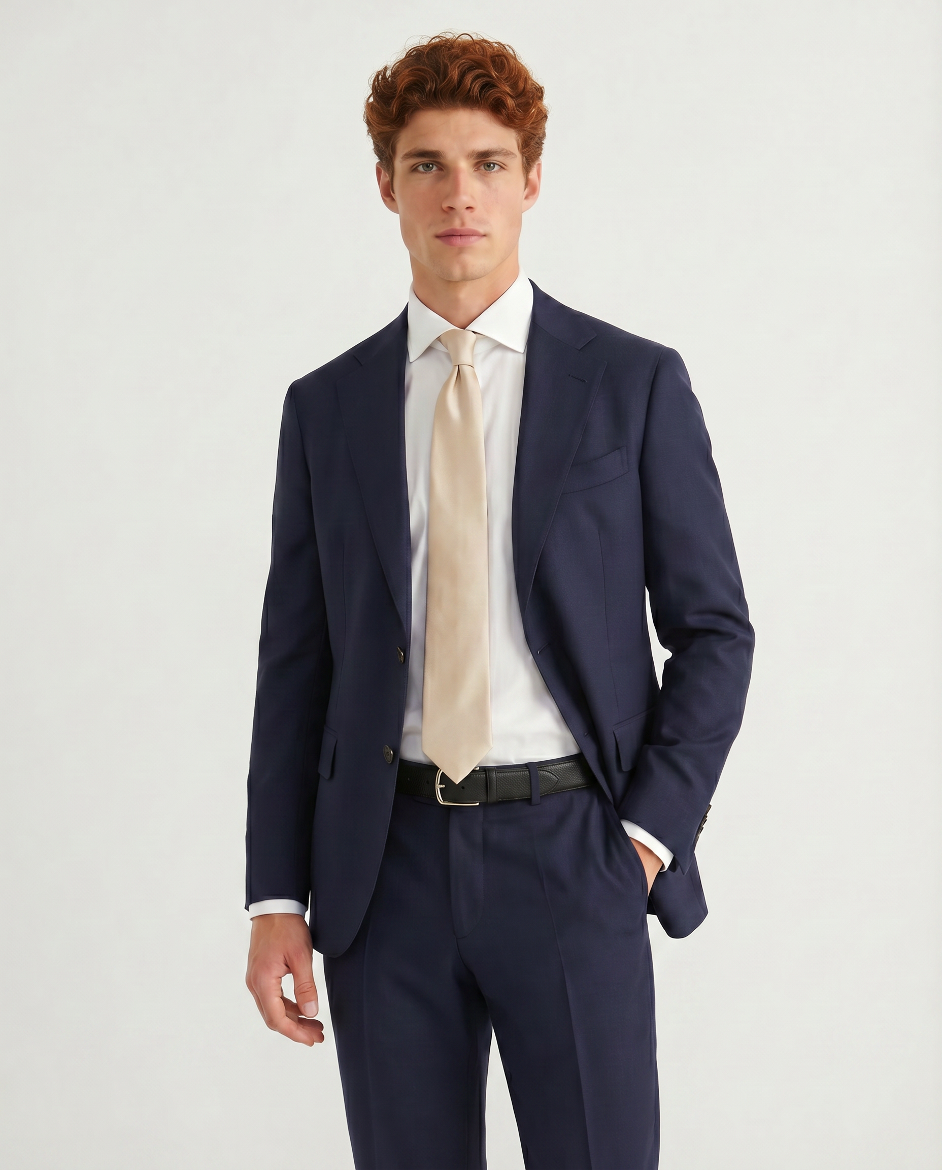 Alfani Navy Wool Suit