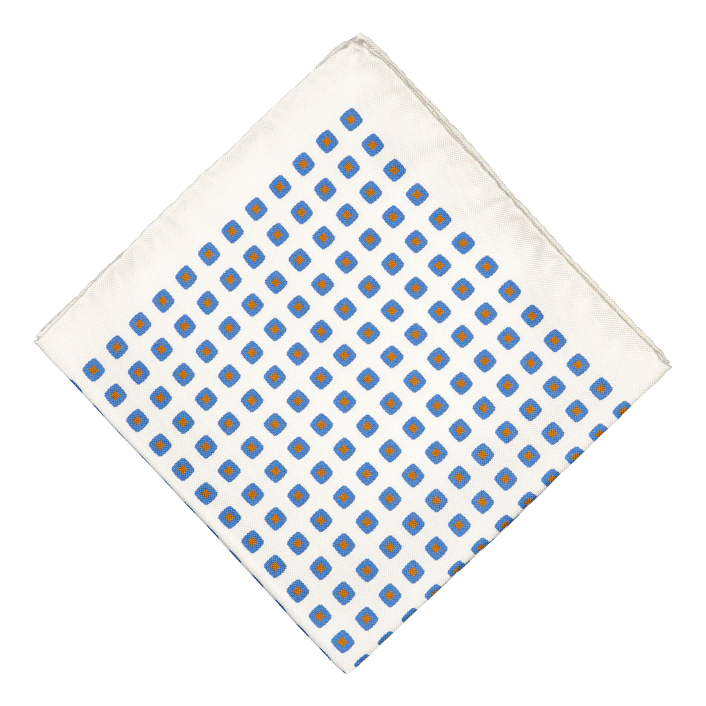 Atri Blue Pocket Square