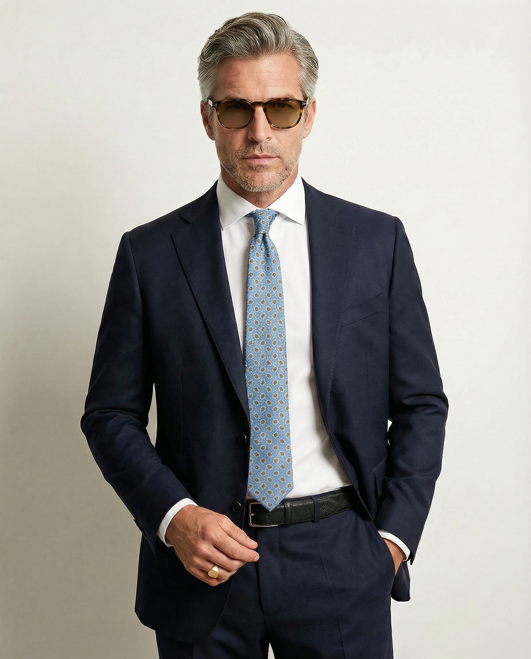 Calendano Navy "VBC" Suit