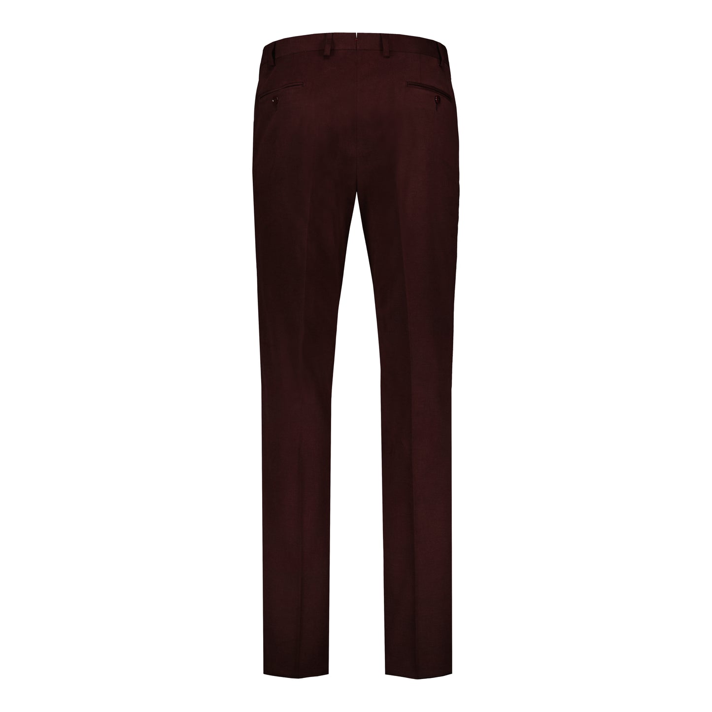 Chinos Burgundy Brushed Twill