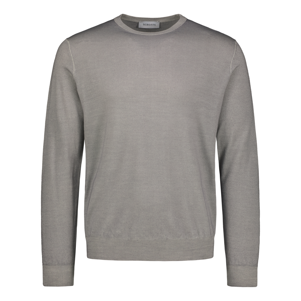Crewneck Merino "Super 120's" Grey
