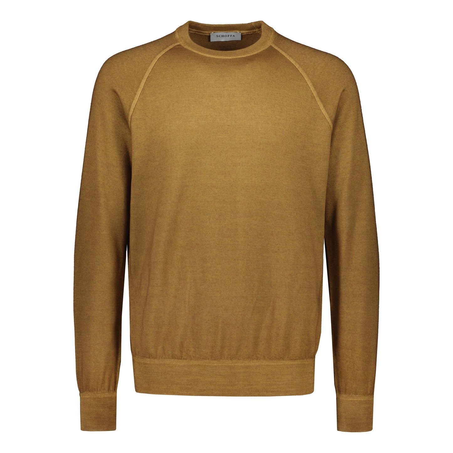 Crewneck Virgin Wool "Tinto In Capo" Burgundy