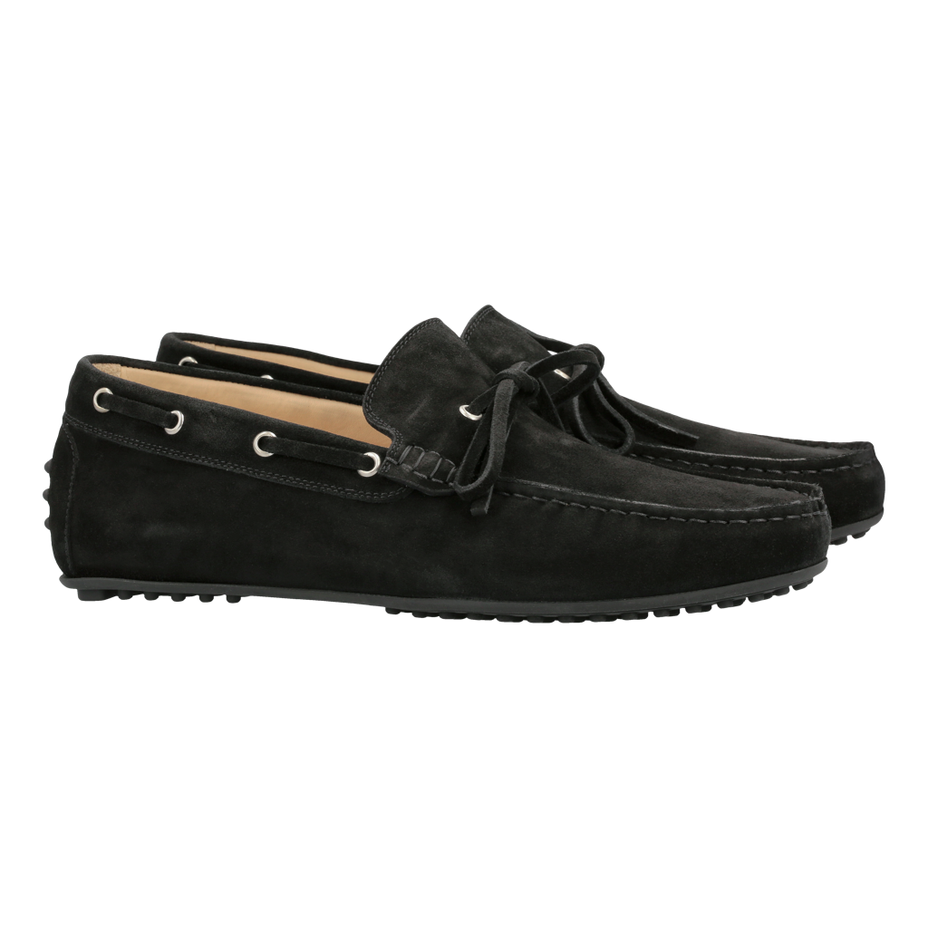 Driving Shoe "Veneto" Black Suede