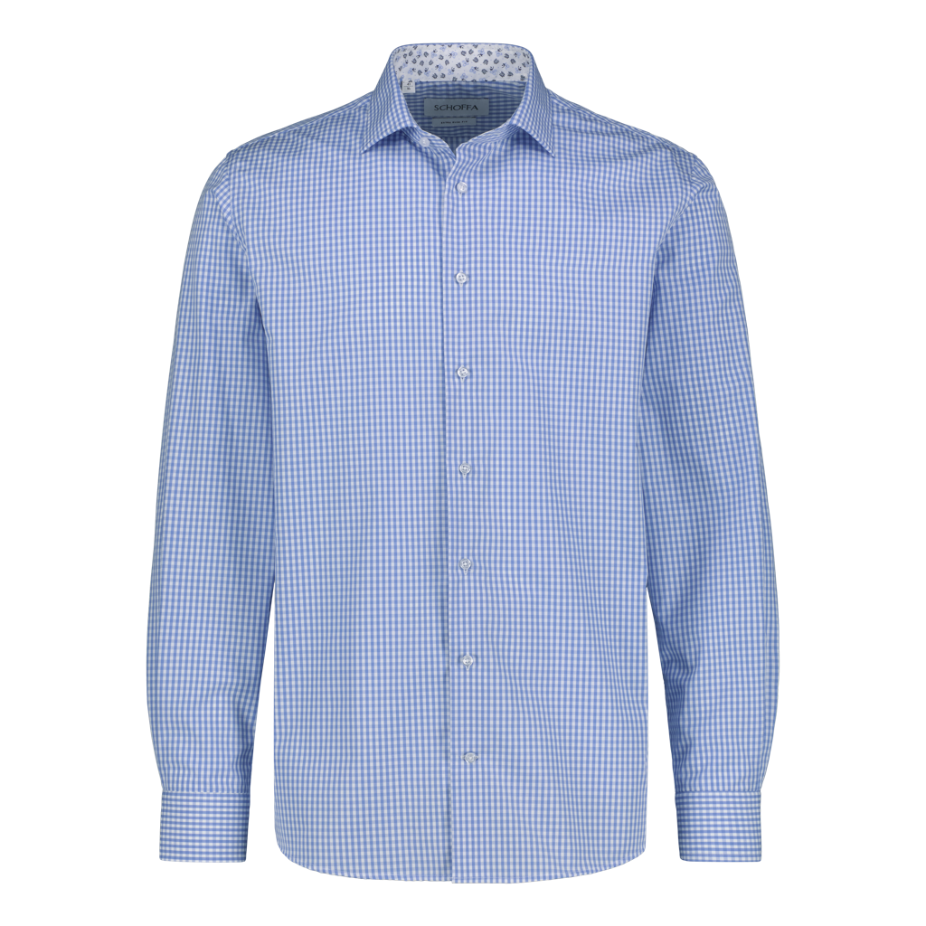 Kendal Blue Check "Poplin" Shirt