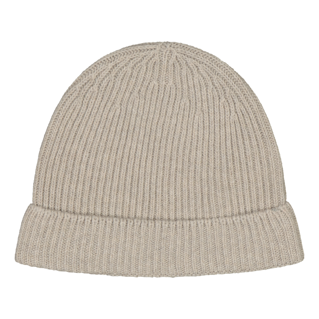 Knit Cap Ribbed Sand