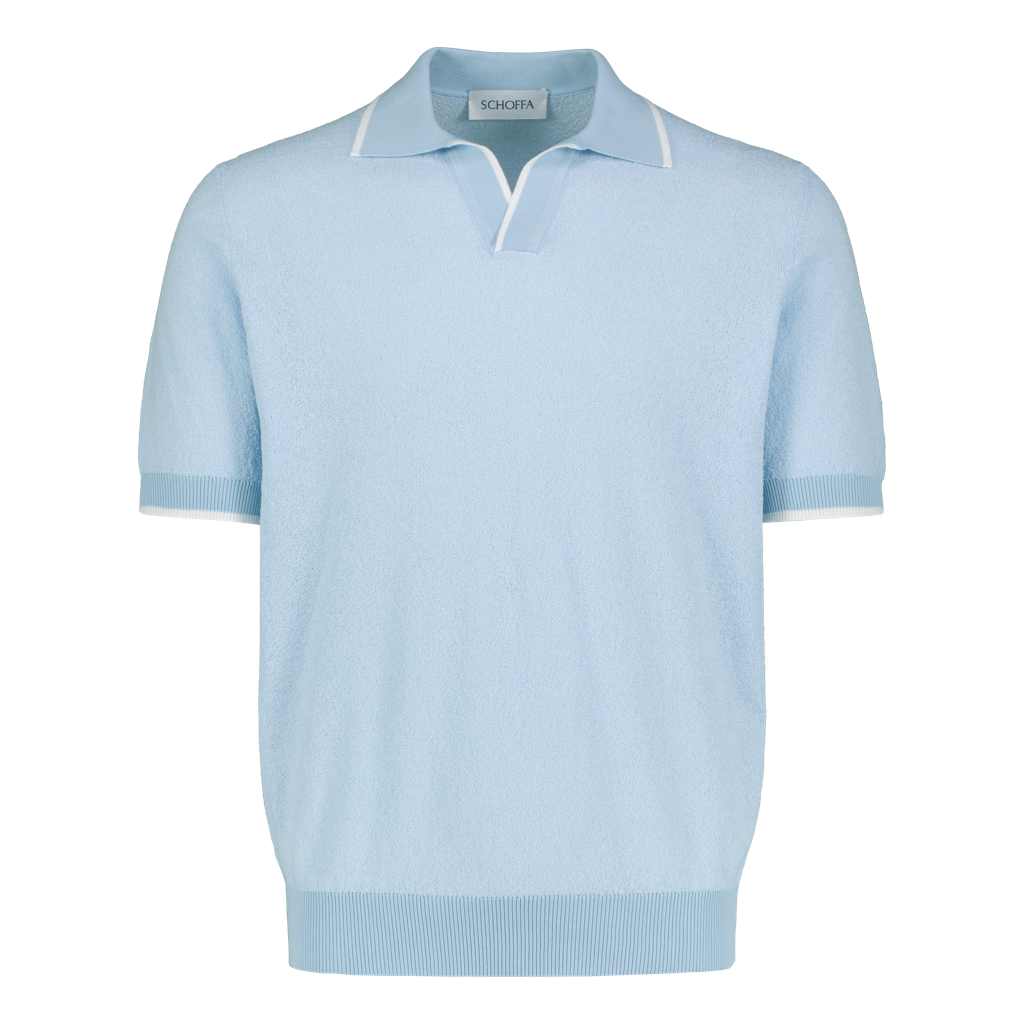 Luxury Polo "Bouclé" Light Blue
