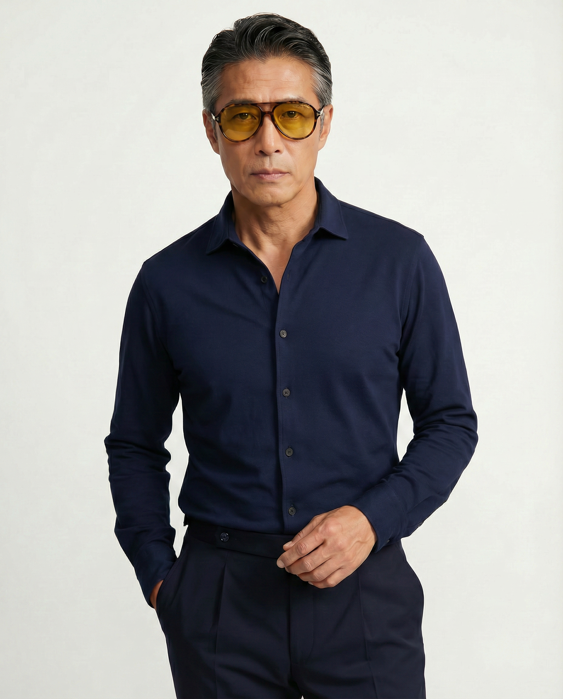 Luxury Shirt "Lavato" Dark Blue