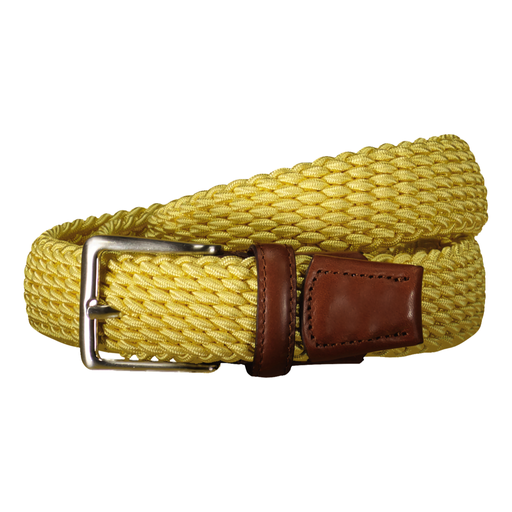 Masolino Yellow Knitted Belt