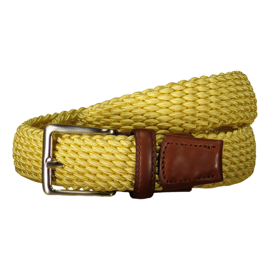 Masolino Yellow Knitted Belt