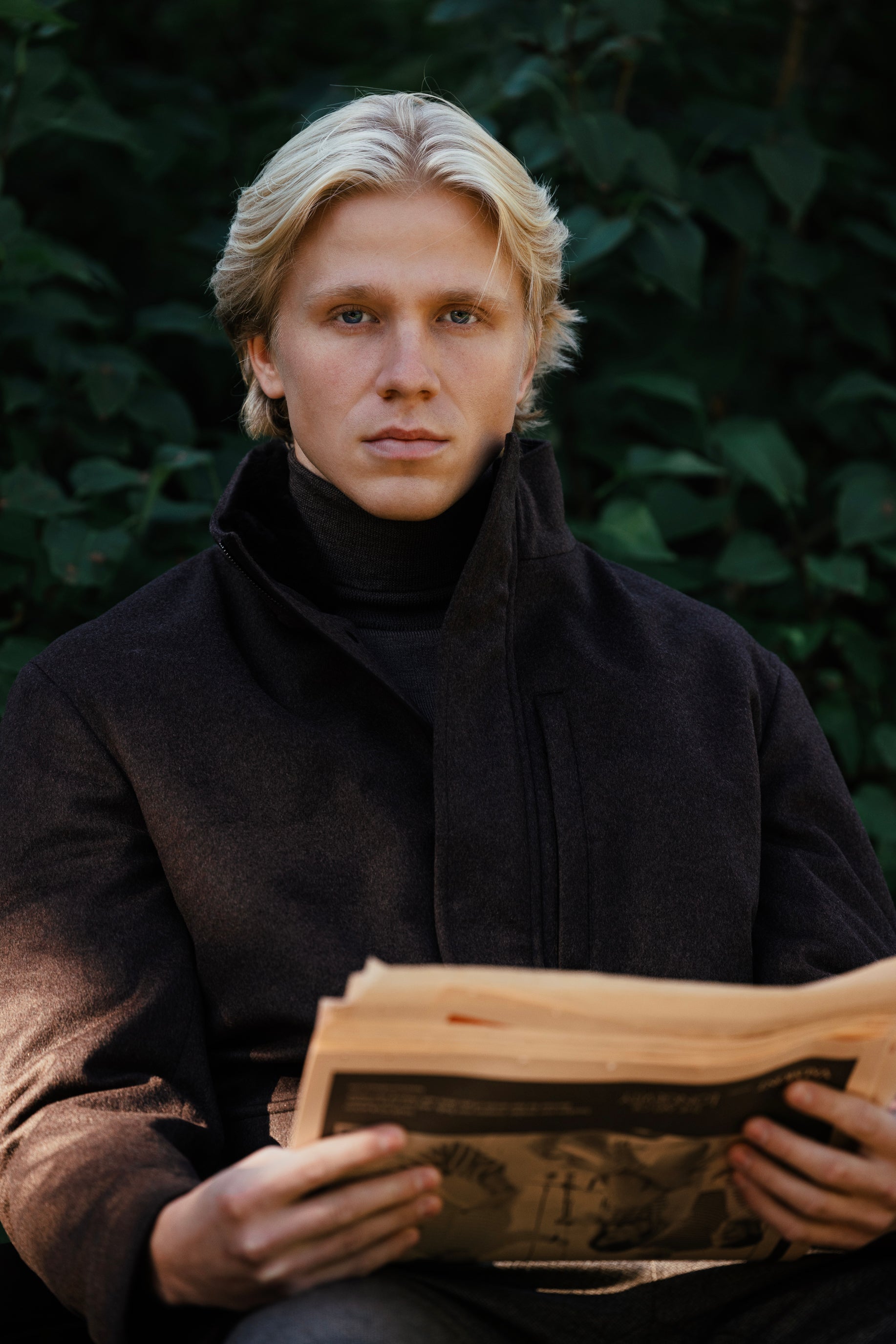 St Moritz Brown Luxury Fur Collar Jacket