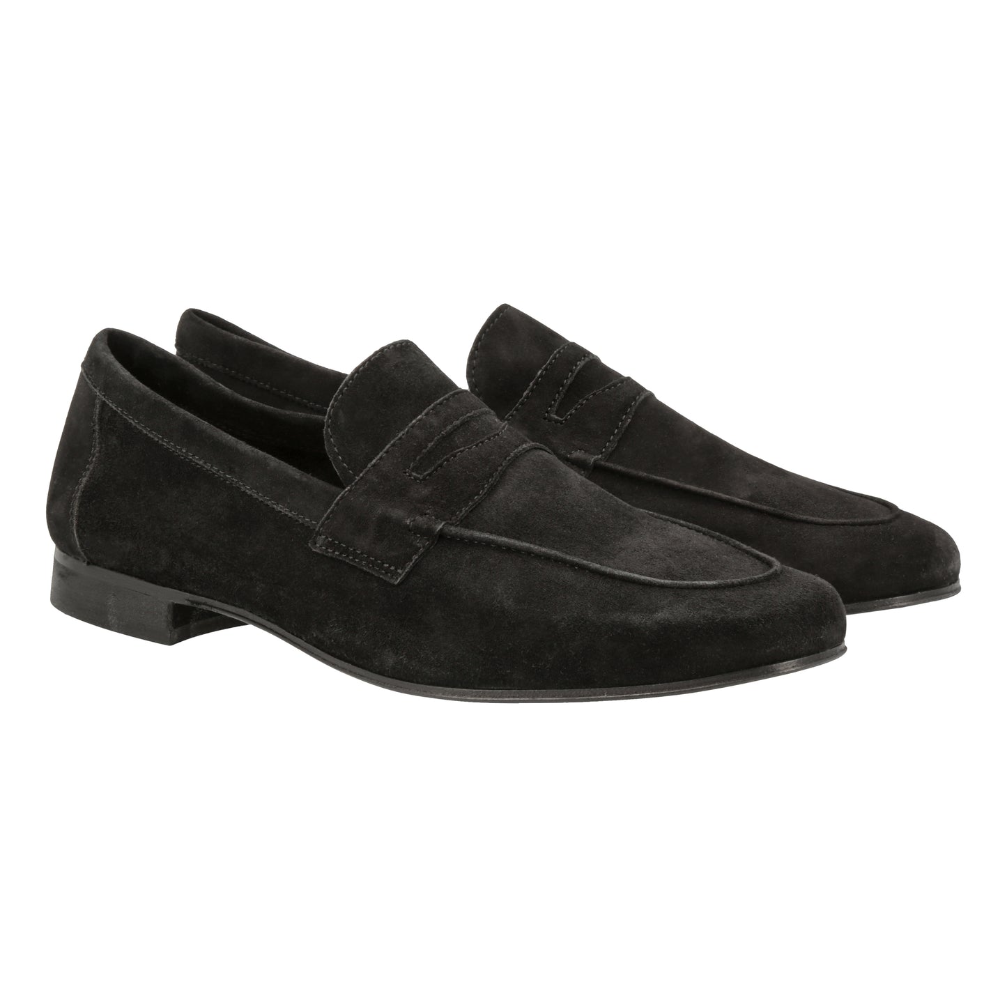 Penny Loafer "Toscana" Black Suede