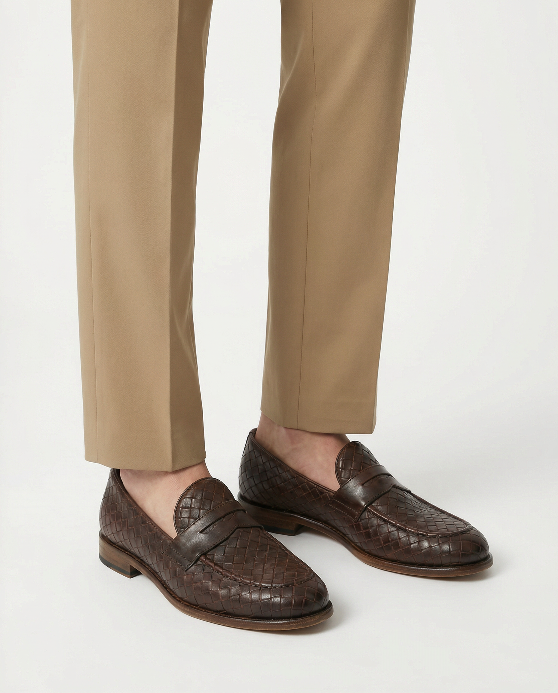 Penny Loafer "Toscana" Brown Braided