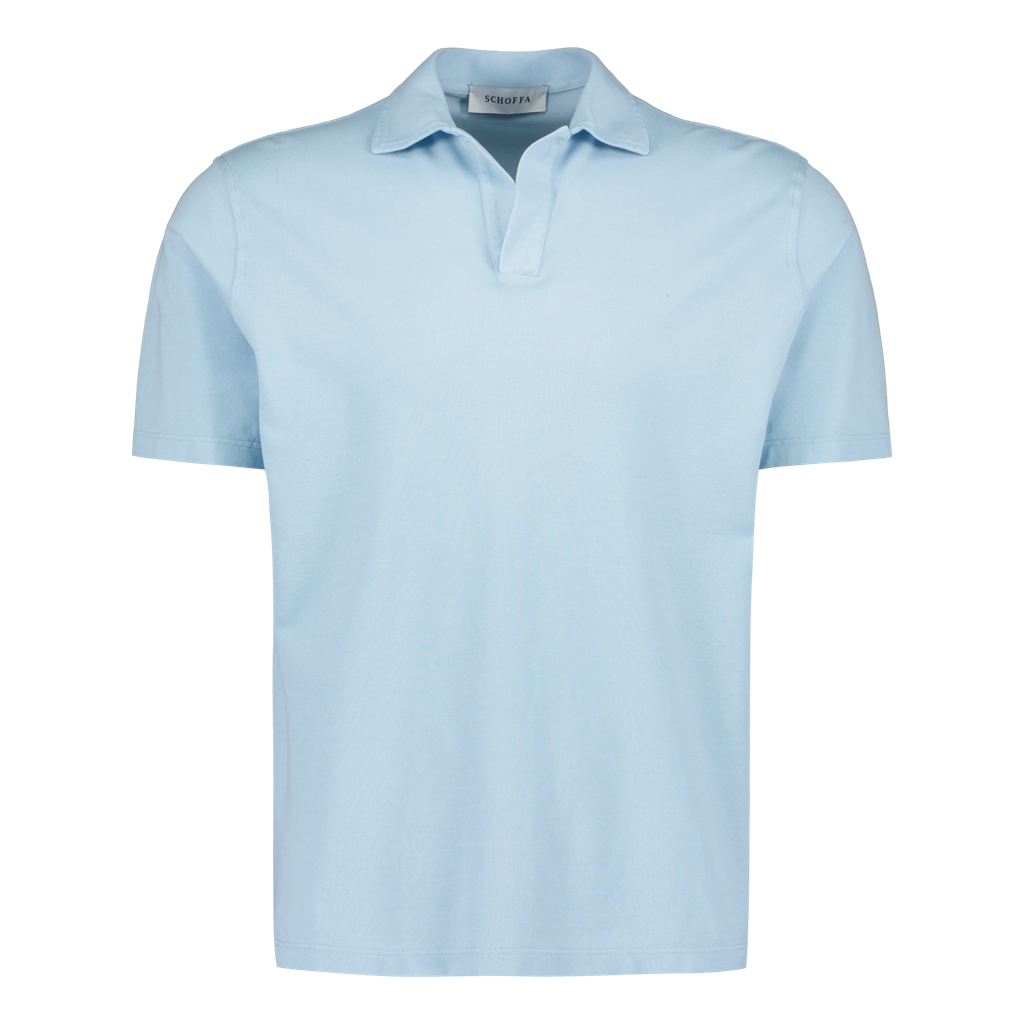 Luxury Polo "Lavato" Light Blue