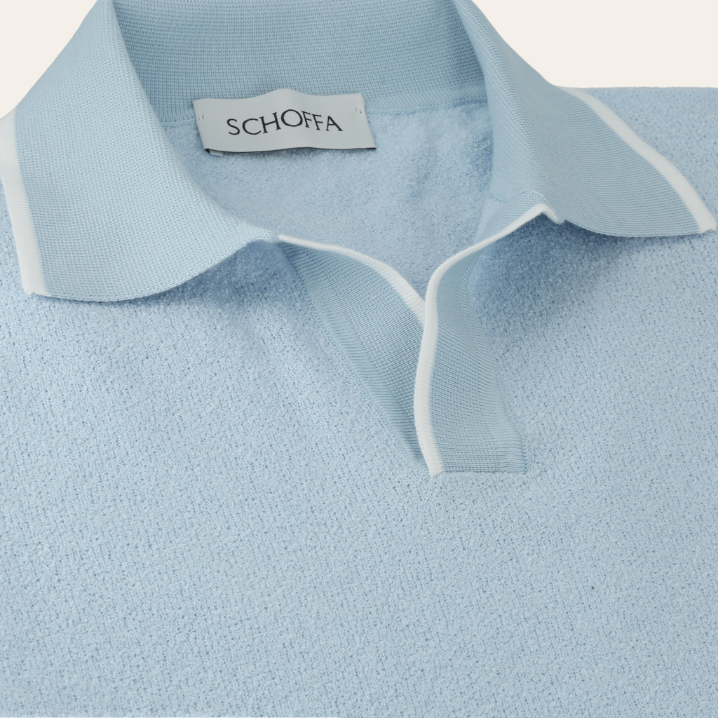 Luxury Polo "Bouclé" Light Blue