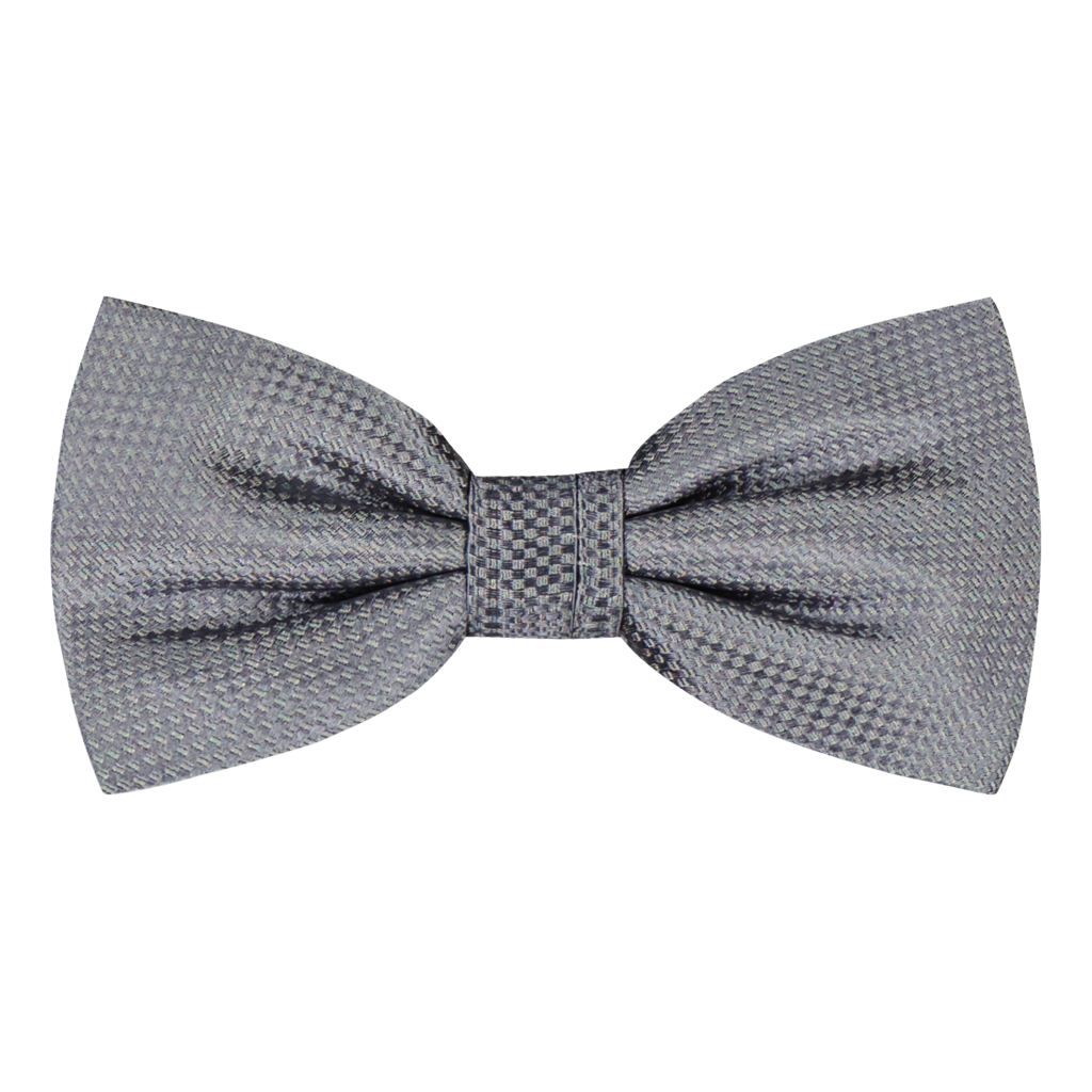 Ruffano Grey Silk Bowtie