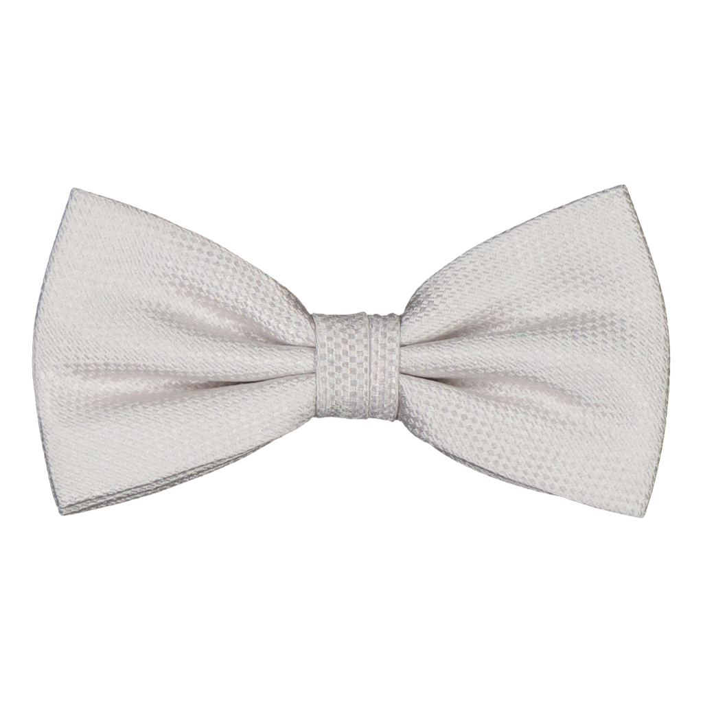 Ruffano Silver Silk Bowtie