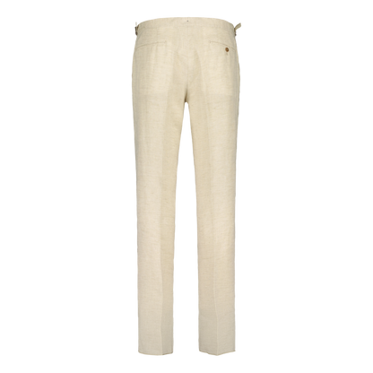 Trousers Side Adjuster Sand Luxury Linen