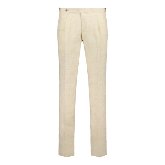 Trousers Side Adjuster Sand Luxury Linen