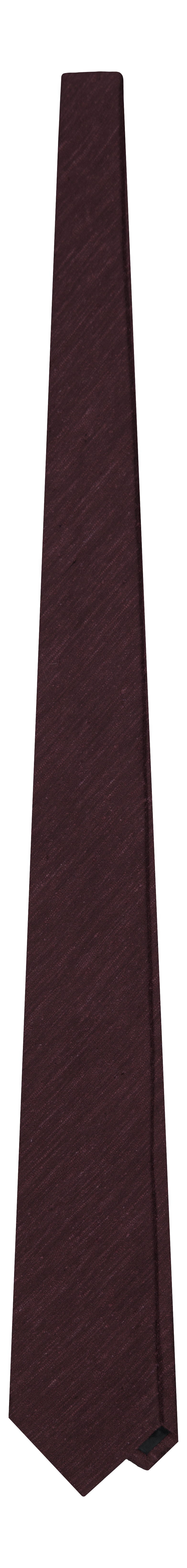 Tremezzo Burgundy Silk Shantung Tie