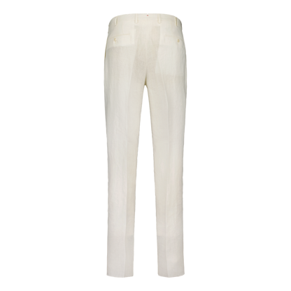 Trousers White Luxury Linen