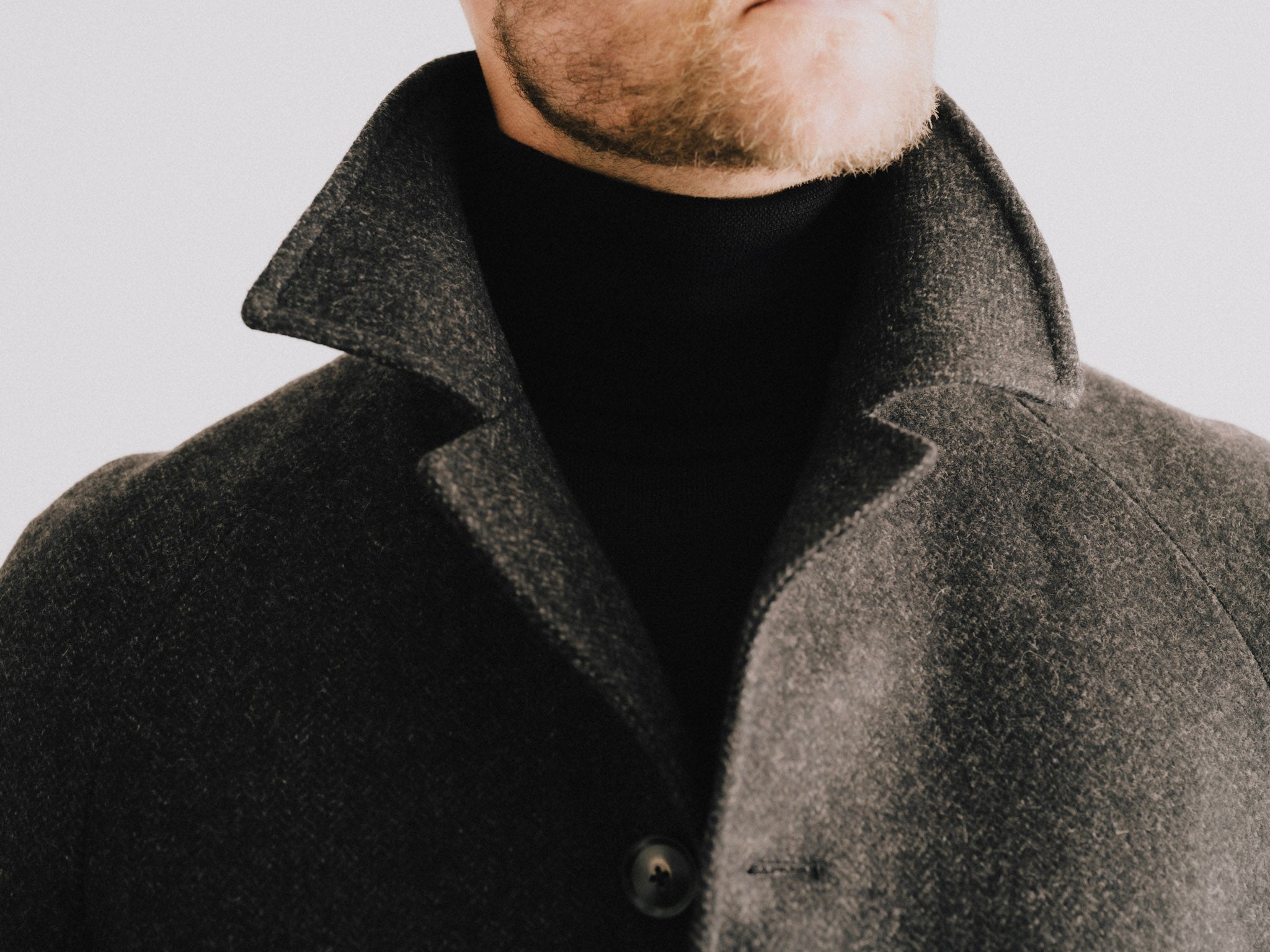 Rollneck Superfine Merino Dark Grey