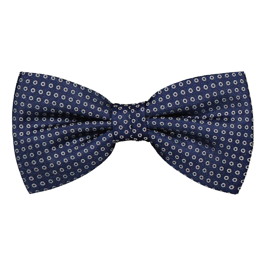 Corsano Navy Dot Silk Bowtie