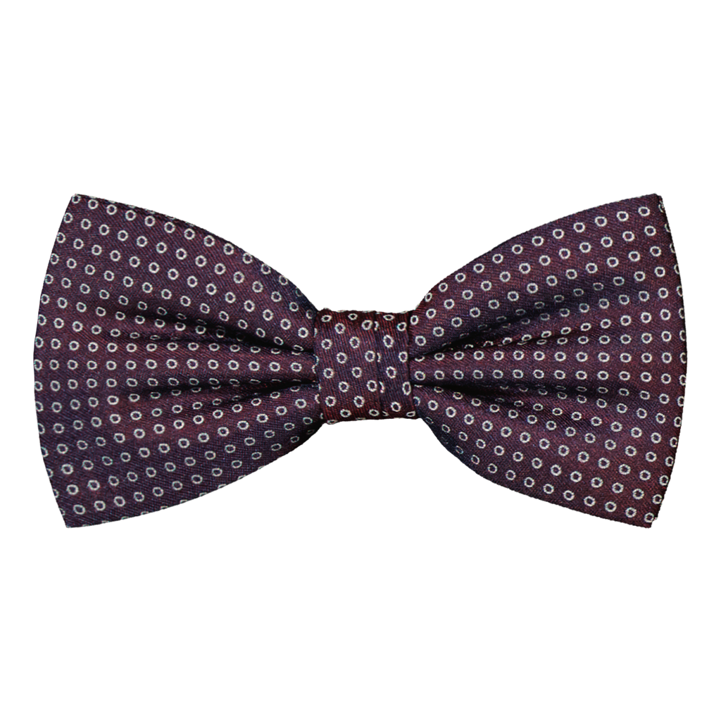 Corsano Lilac Dot Silk Bowtie