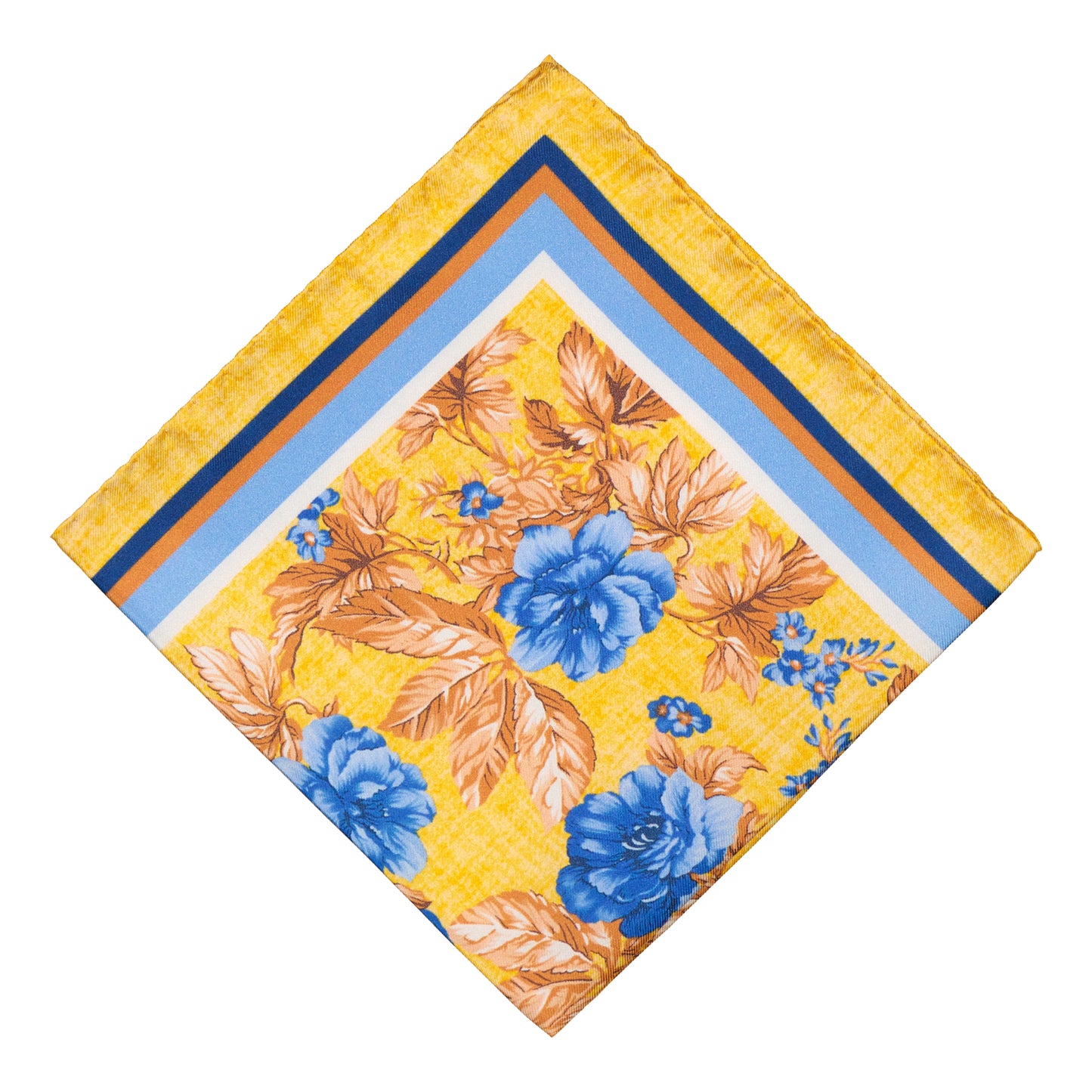 Cantarena Orange Silk Pocket Square
