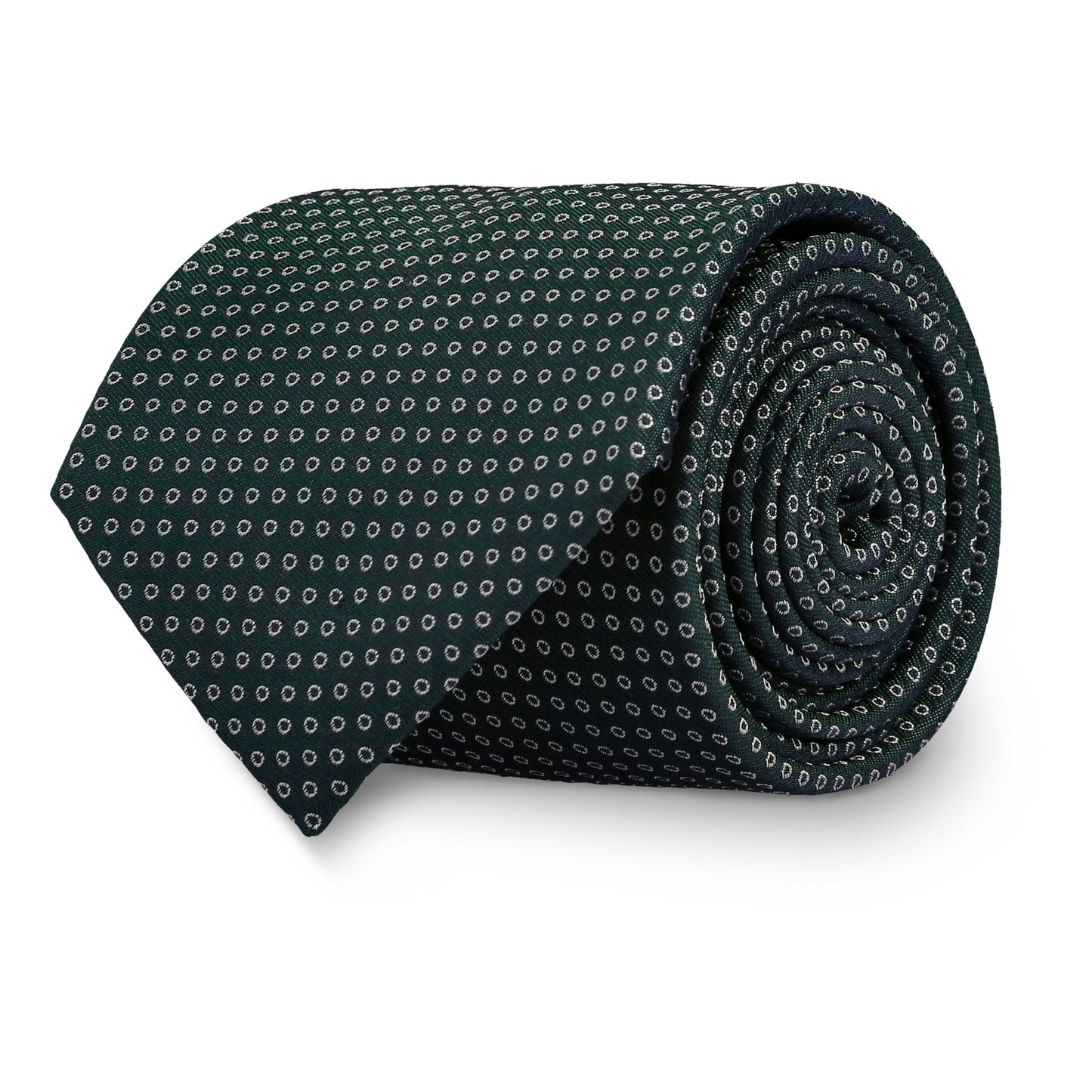 Cesarea Green Dot Silk Tie