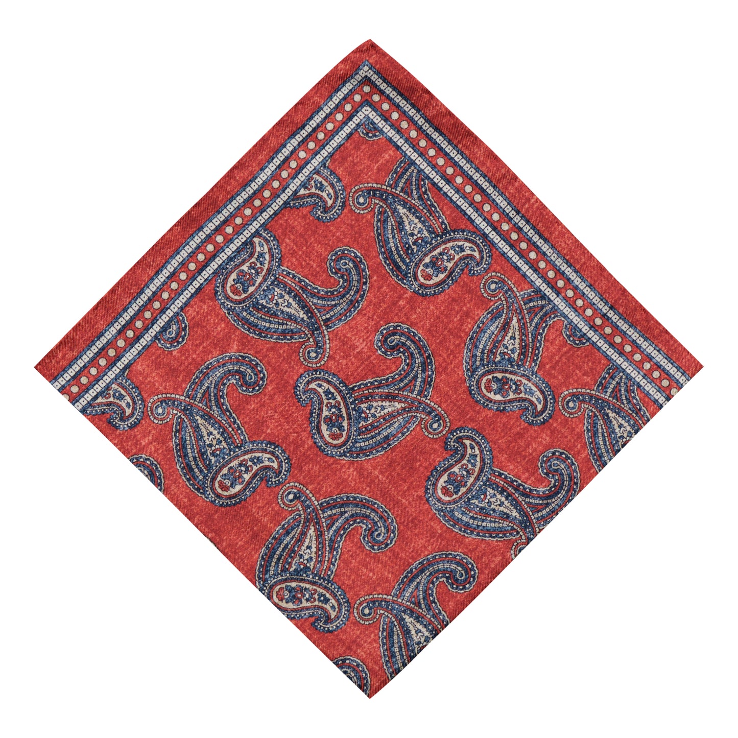Novoli Burgundy Silk Pocket Square