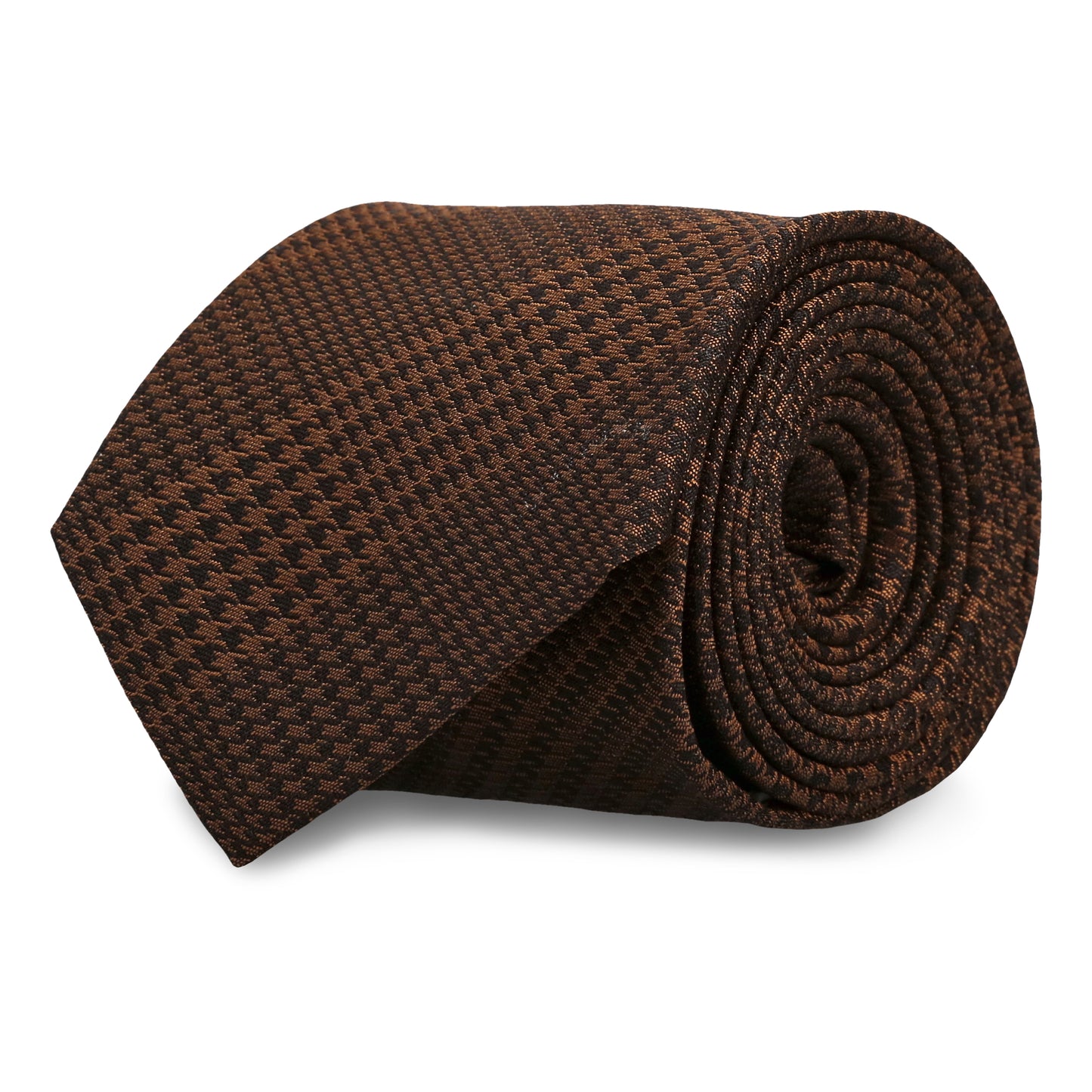 Viozene Brown Check Silk Tie