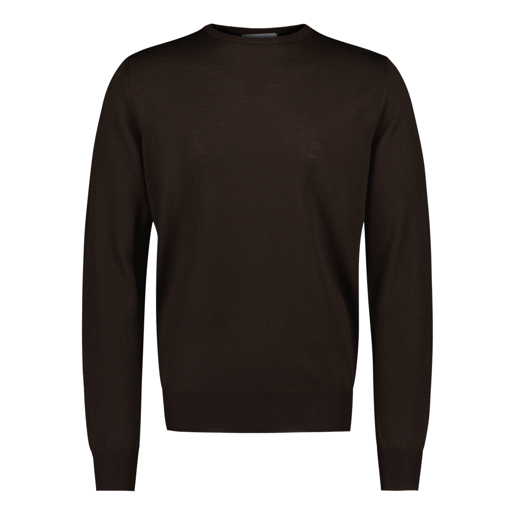 Crewneck Superfine Merino Brown