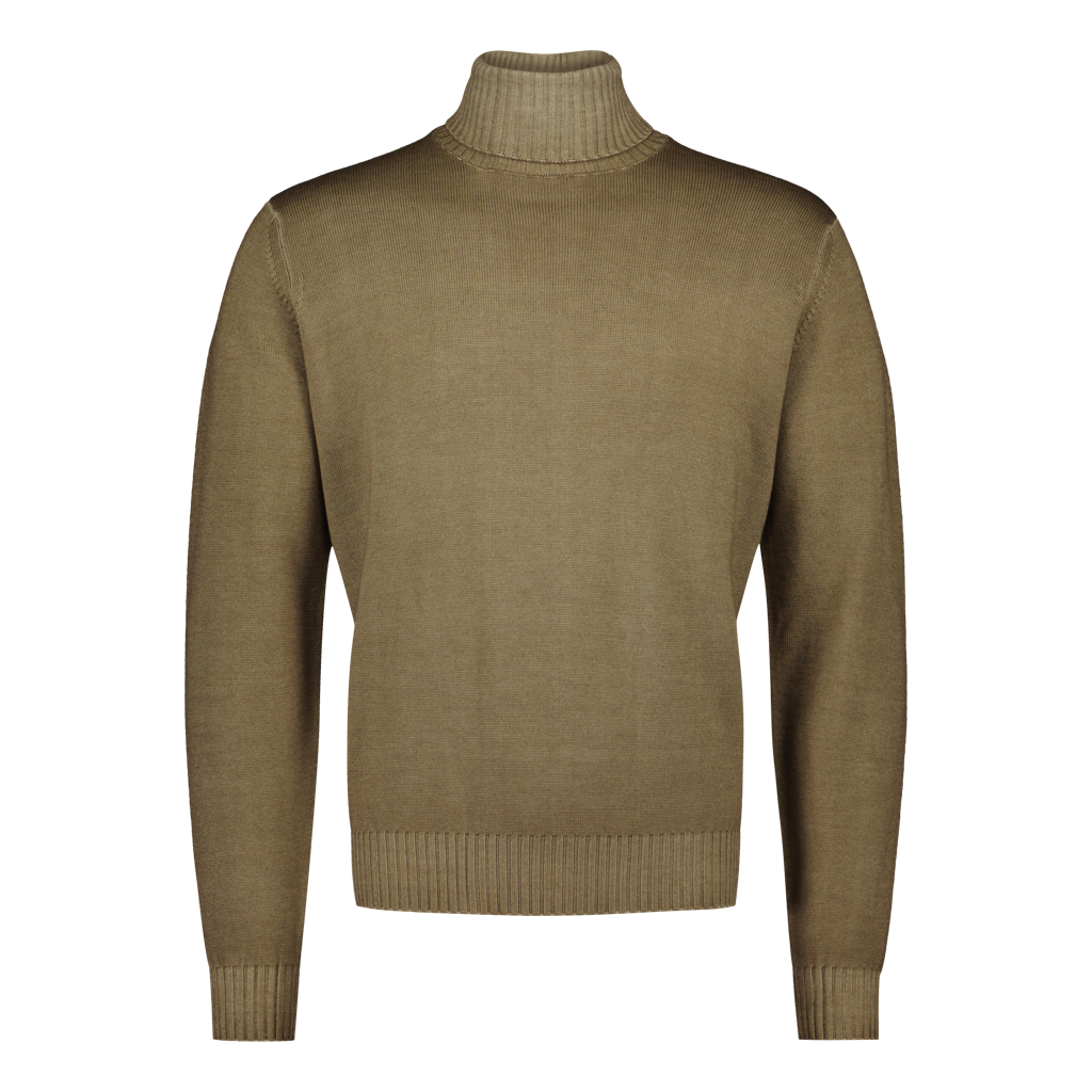 Rollneck Chunky Merino "Tinto In Capo" Sand