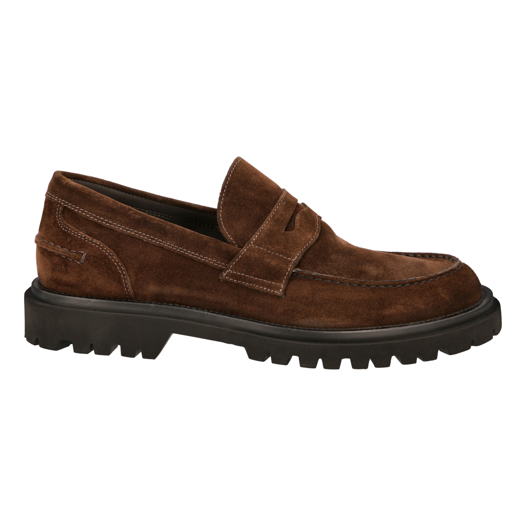 Penny Loafer Chunky "Toscana" Brown Suede