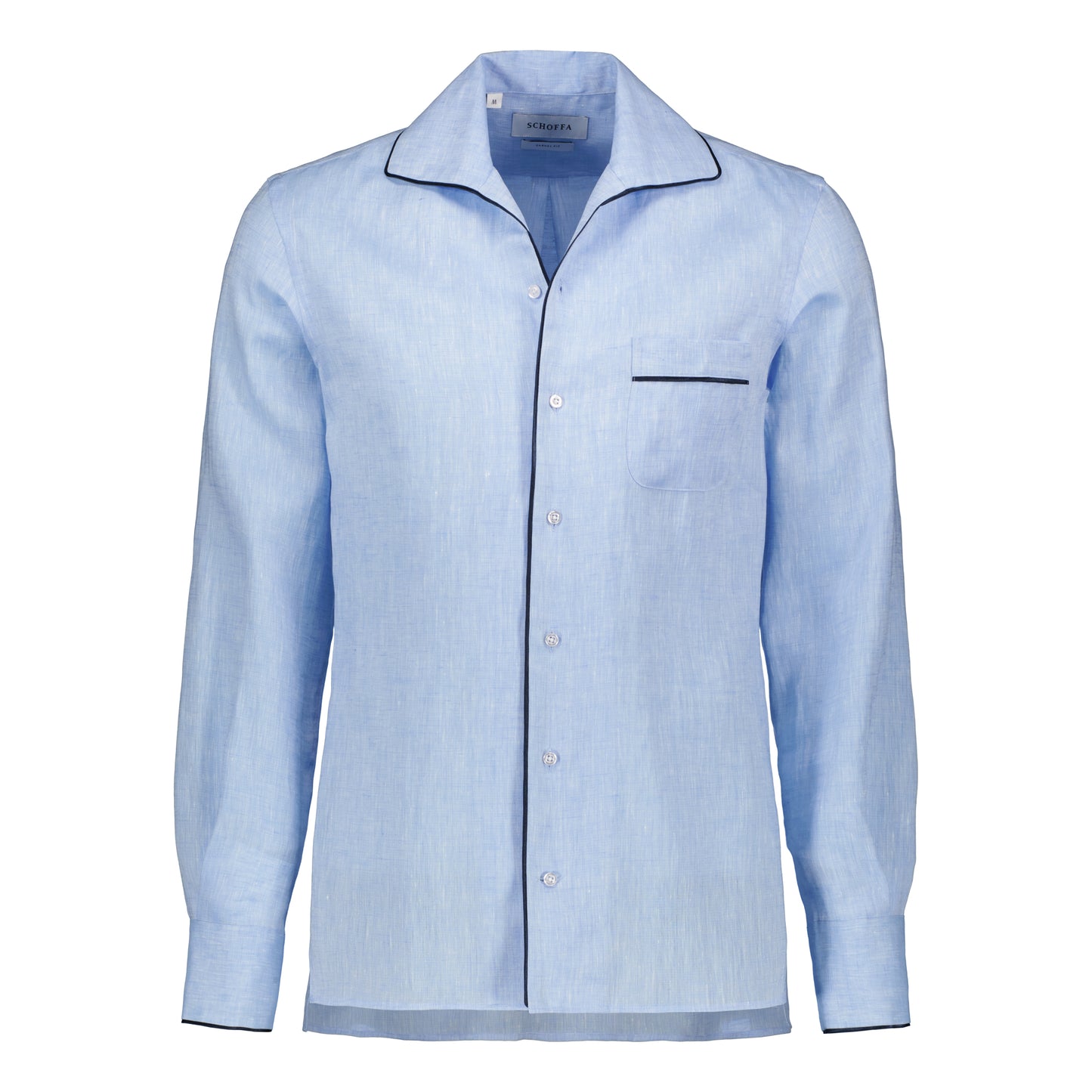 Porto Cervo Blue Luxury Linen Shirt