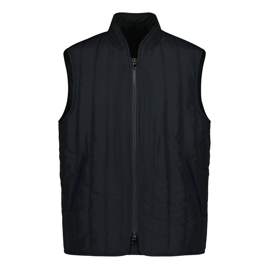 Bioggio Quilted Gilet Navy