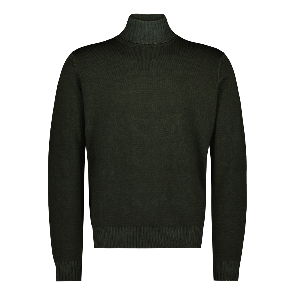 Rollneck Chunky Merino "Tinto In Capo" Green