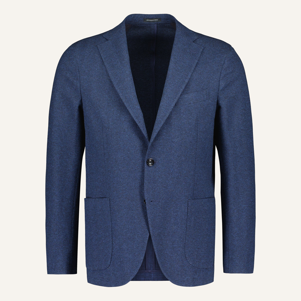 Ariena Navy Herringbone Jacket