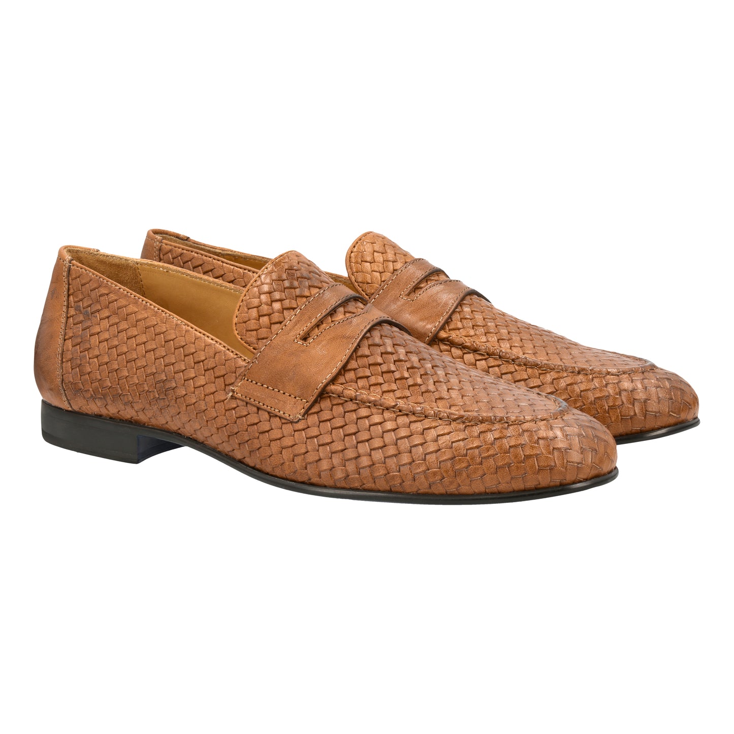 Braided Loafer "Toscana" Brown Calf