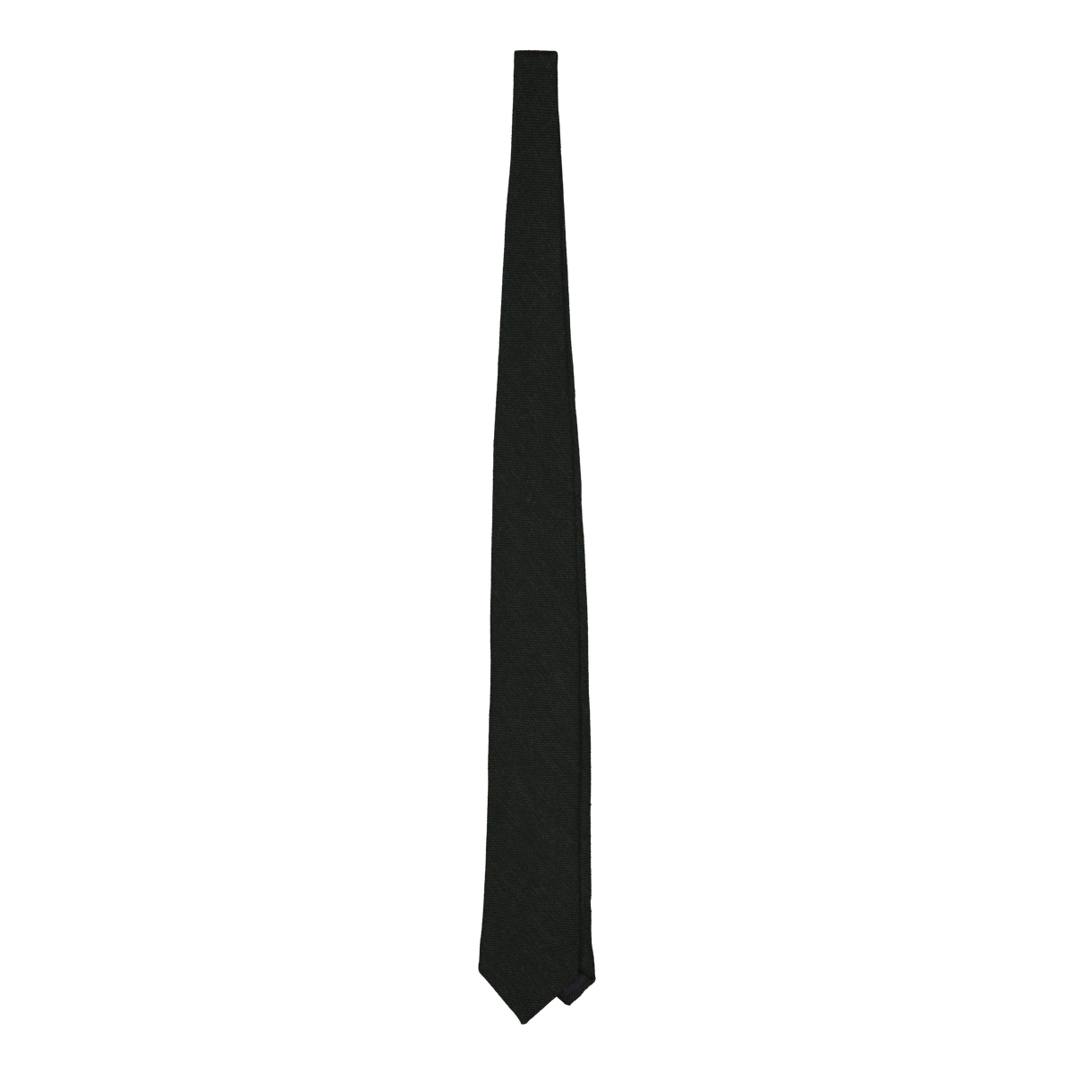 Carmini Green Wool Tie