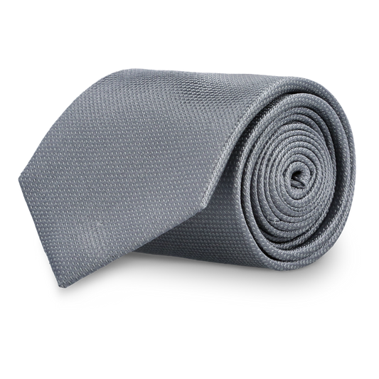 Catanzaro Grey Silk Tie