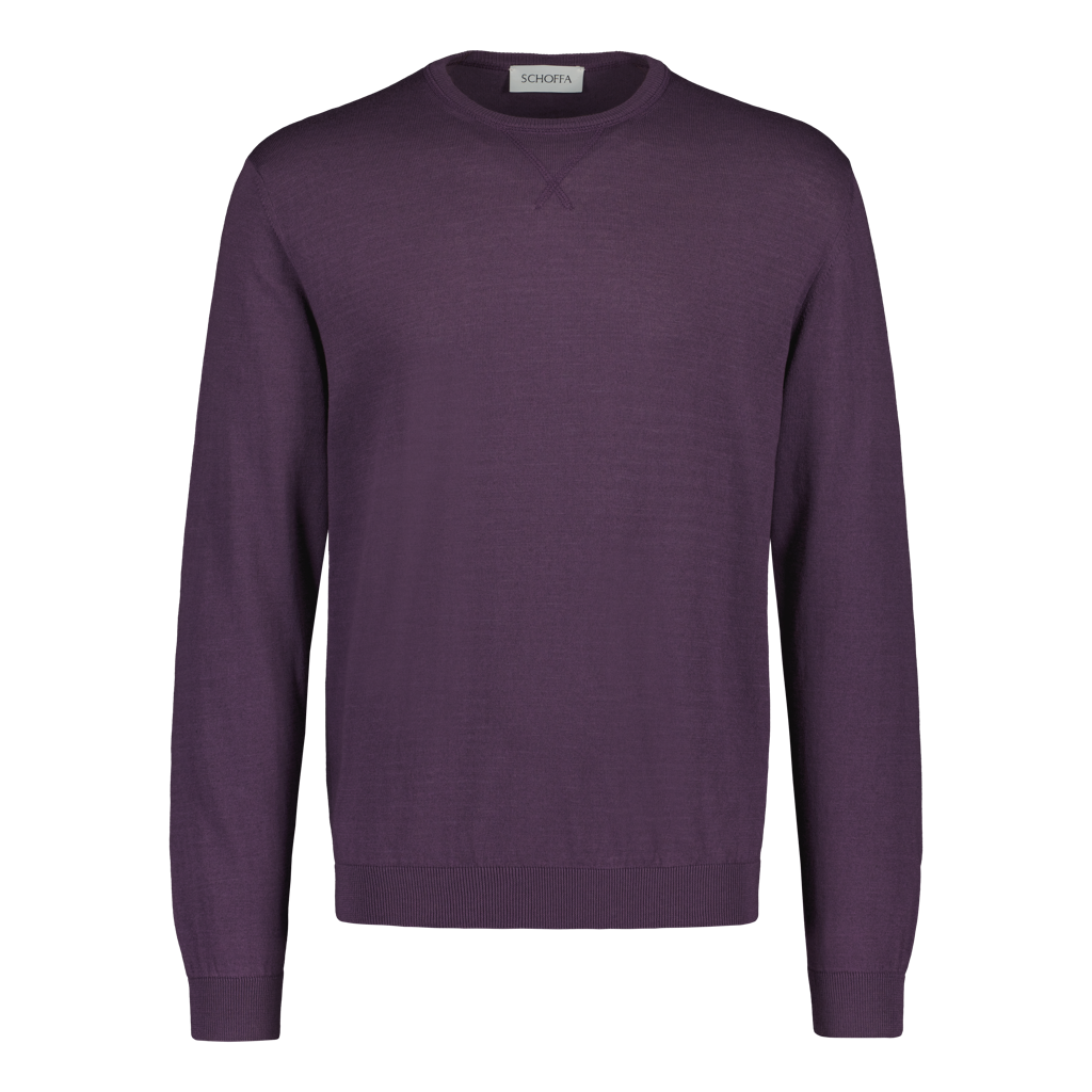Crewneck "Cotton-Cashmere" Plum