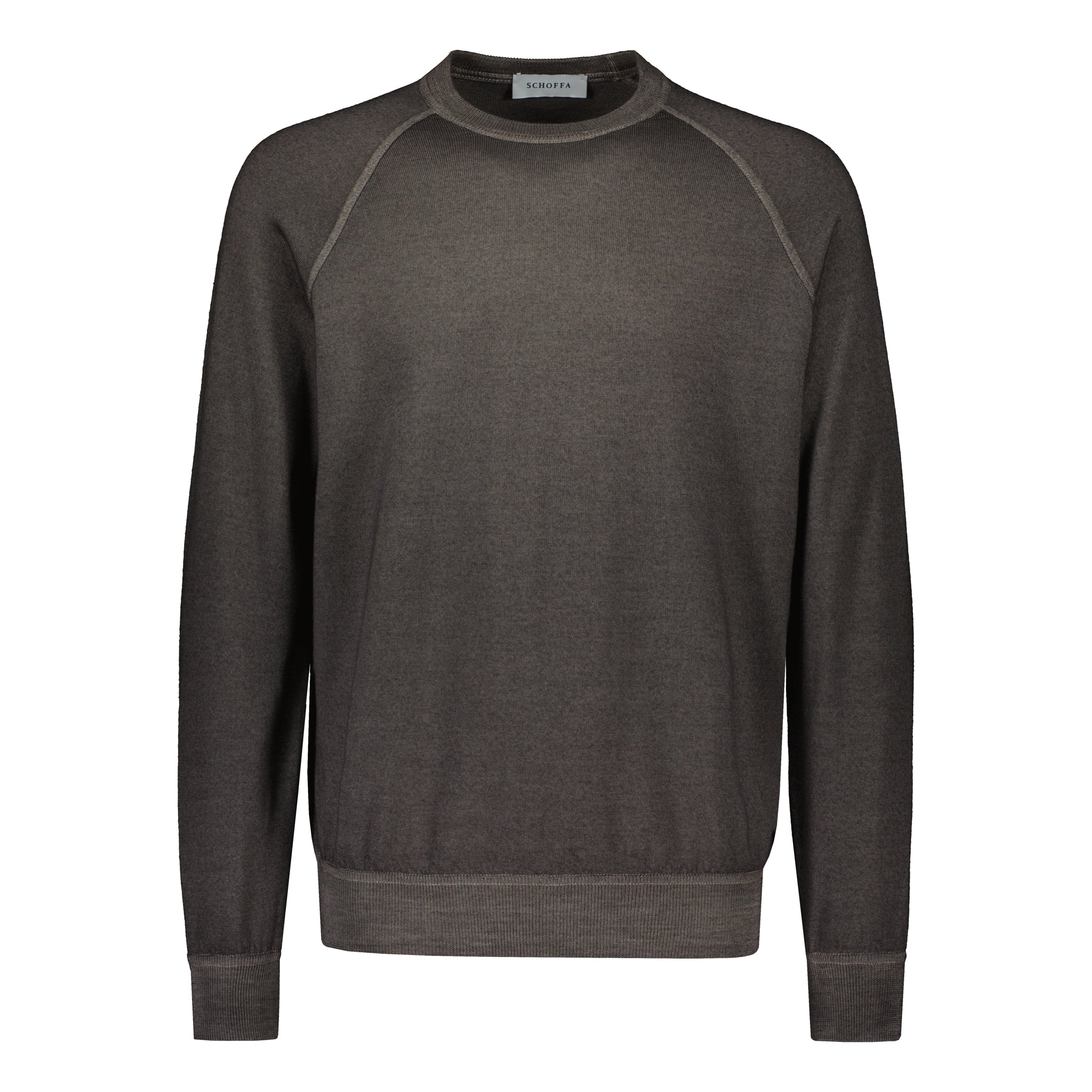 Crewneck Virgin Wool "Tinto In Capo" Grey